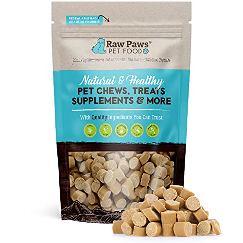 Raw Paws Pet Soft Beef Dog Training Treats, 6 oz - Made in USA - Soft Puppy Training Treats - Small Training Treats for Dogs - Soft Grain Free Dog Treats - Real Beef Dog Treats Small Dogs to Large
