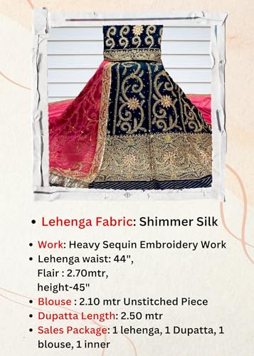 Image of Heavy Embroidery Work Semi Stitched Shimmer Silk Rajputi Poshak For Women Rajasthani Lehenga Choli