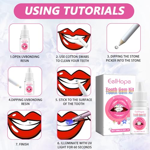 Zahnstein Schmuck Zahnstein Set Zahnsteine Tooth Gem Kit Zahnschmuck Set Tooth Gems Zahn Steinchen Zahnschmuck Kleber Schmetterling Zahn Edelstein Set Diy mit 1445 Pcs Tooth Gem