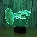 Produktbild Smart Bluetooth Farbambiente Tragbares Licht 3D Optische Täuschung Tisch Schreibtischlampe MusikinstrumentUSB 7 Farbwechsel Party Atmosphäre Touch Control Bedside Geburtstagslicht Geschenke Baby D