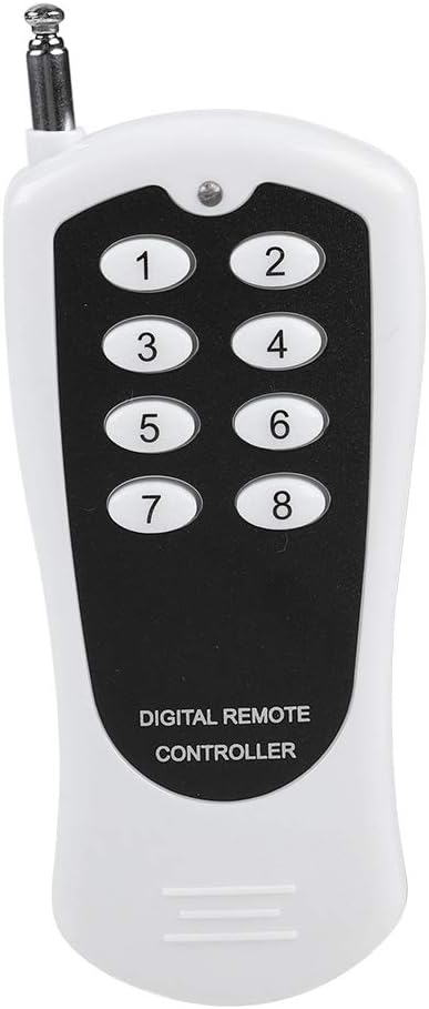 DC 12V Relay Remote, RF Remote Control 8 Channel Relay Receiver Module 433Mhz for Garage Door Openers, LED Lights, Ceiling Fan