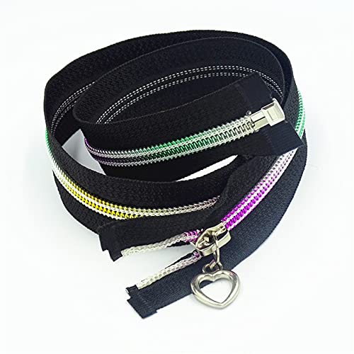 Fermeture à glissière colorée en nylon pour personnaliser vos sacs de voyage et tissus de 90cm