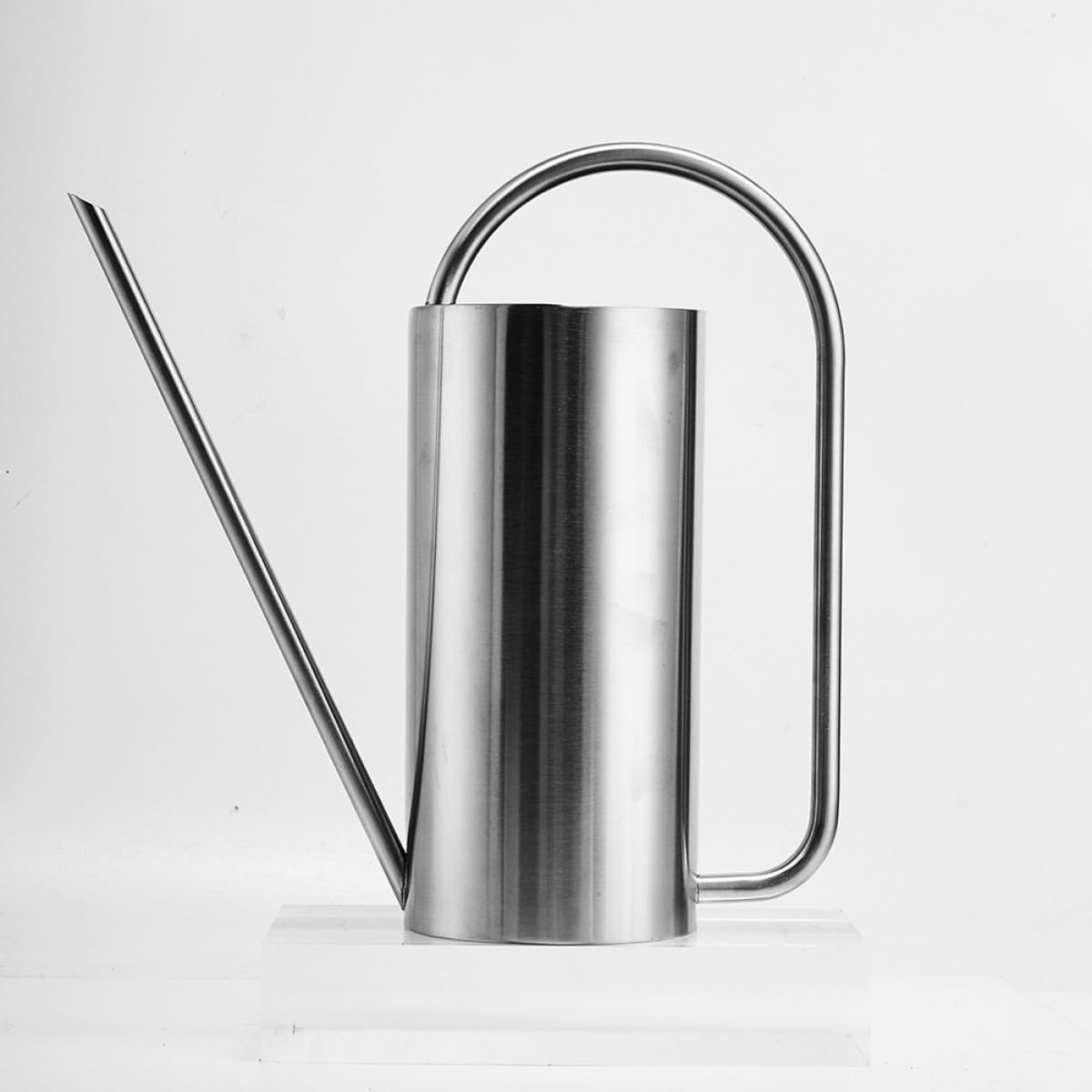SHOWERORO Regadera Metálica Vintage con Boquilla Larga y Apertura Grande de Acero Inoxidable 1.5l para Riego Práctico en Plantas y Bonsáis en Interiores y Jardín