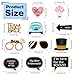 Kotbs 52pcs Wedding Photo Booth Props, Bachelorette Party Photo Booth Prop Kit for Bridal Shower, Engagement and Valentines Party, Photobooth Props Wedding Party Supplies