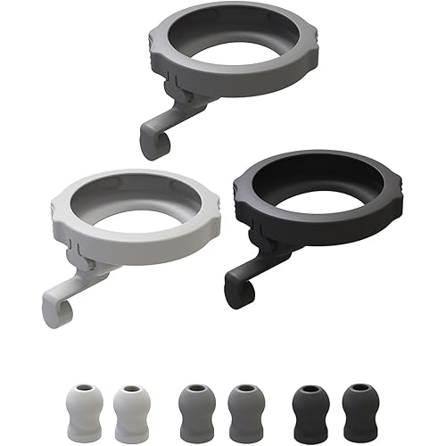 3 Pack Silicone Protective Cover and 6 Pack Ear Tips Replacement Accessories for EKO CORE 500™ Digital Stethoscope, Dustproof Plug Design Prevents Dust from Entering The Device's Interface (Black)