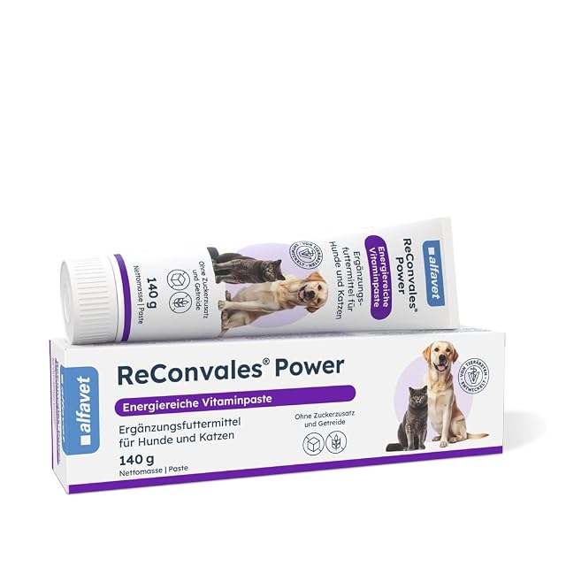 ReConvales®Power 140 g Complemento alimenticio dietético para perros y gatos para restauración nutricional…