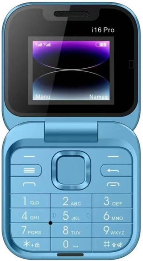 Mini Flip Mobile Phone, Flip Phones for Seniors, Big Button Phone, 2 Sim Card, Small Display, Foldable Cell Phone, Gift for Father's Day/Mother's Day