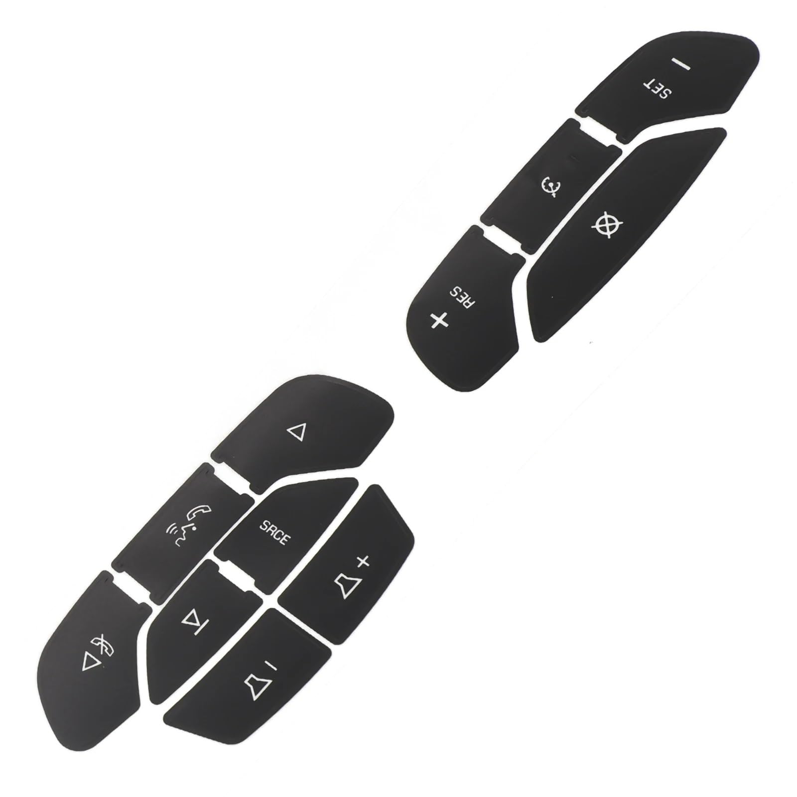 Wsbojxth One Color Repair Patch Compatible With Yukon 2007 2008 2009 2010 2011 2012 2013 2014 Practical Car Accessories Button Stickers Steering Wheel Direct Fit Plastic Black