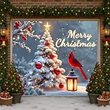 LEIDIMUS Weihnachts Garagentor Banner, Große Weihnachts Garagenhintergründe, Türwandbild, Outdoor...