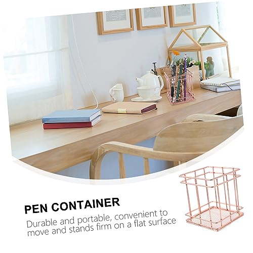 Panier de rangement en acier inoxydable or rose de qualité supérieure et durable