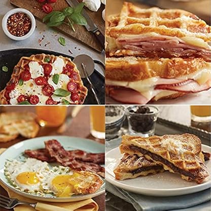 Profi Waffelgrillpfanne aus Gusseisen – Sandwichtoaster und Kuchenbereiter – Premium Waffeleisen für leckeres Frühstück – Bild 4