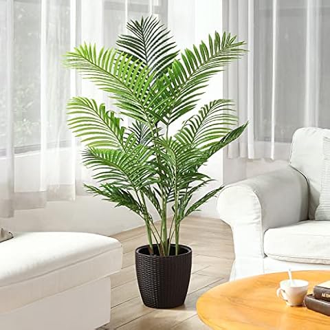 Fopamtri Planta Artificial Areca Palm 140cm Cover