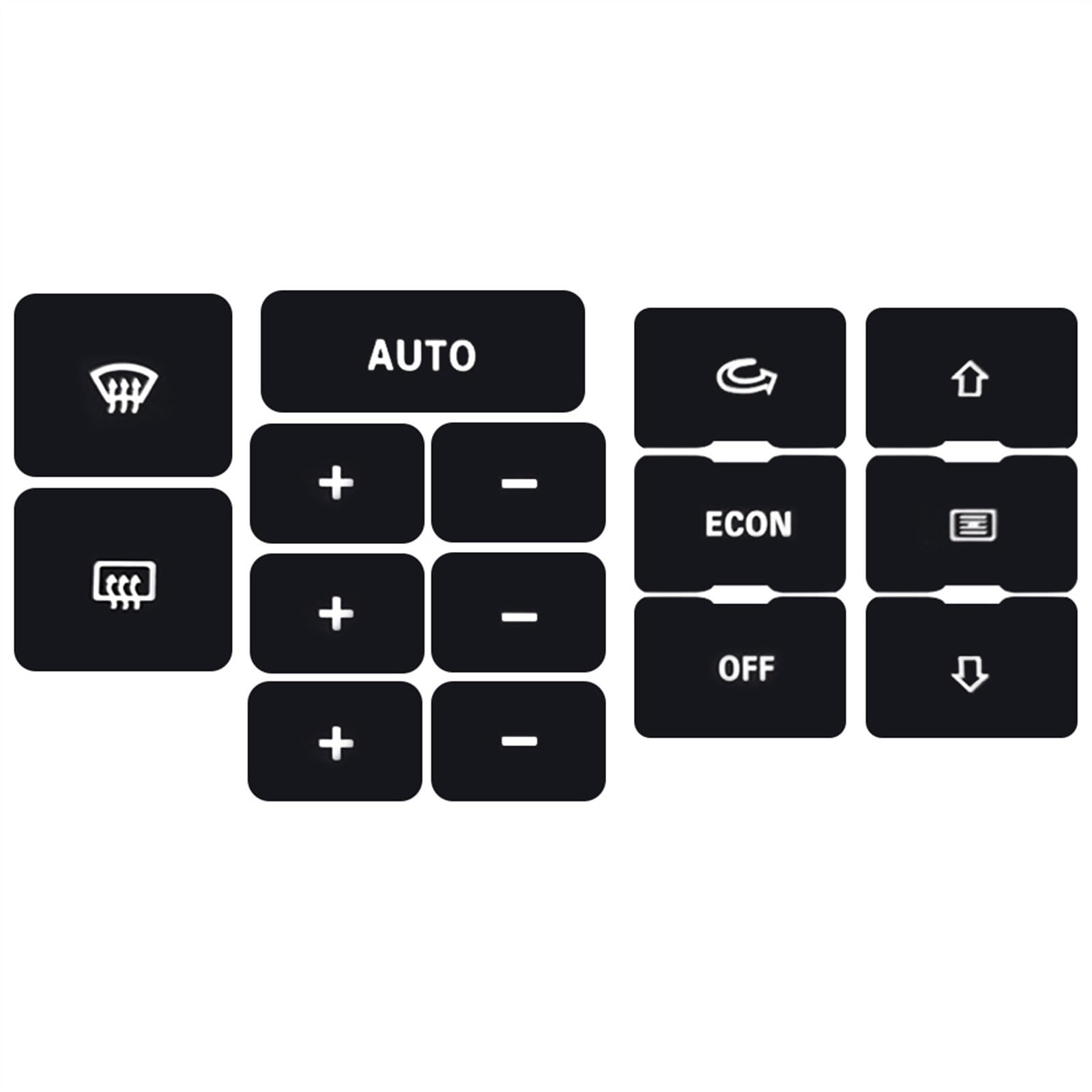 Car Switch Cover Compatible with for A6 C5 Car Accessories Climate Air Condition Heater Control Button Repair Sticker Cover Trim Decals