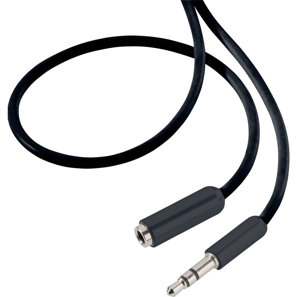 SpeaKa Professional SP-7870476 - Cable alargador de audio (1 conector jack de 3,5 mm, 1 conector hembra de 3,5 mm, 0,5 mm)