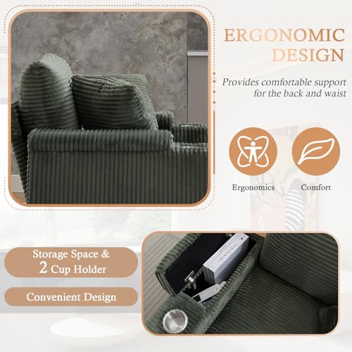 Sillón Ergonomico Plegable Verde miniatura 4