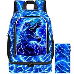Lightning Dinosaur 2-in-1 Backpack Blue