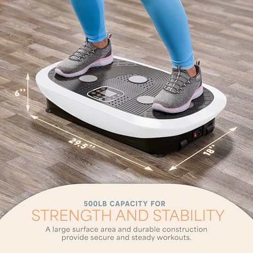 Image of Lifepro 4D Vibration Plate Exercise Machine - Triple Motor, 7 Presets, 60 Speeds Rumblex Plus /Pro Vibrating Platform with Wrist Remote - Whole Body Shaker Vibration Plate for Lymphatic Drainage