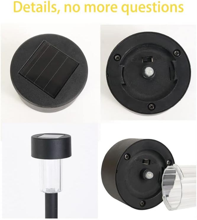 Miniatura 7 de TEDATATA Lámpara de césped solar Patio al aire libre Jardín decorativo Césped Led Lámpara Villa Paisaje Iluminación