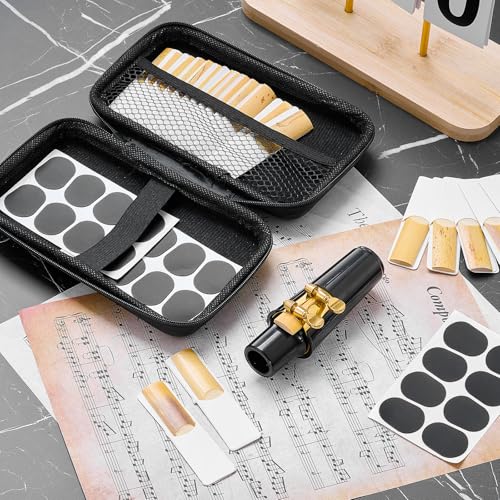 image for Treela 49 Pcs Alto Saxophone Replacement Kit Includes 1 Gold Sax Ligat