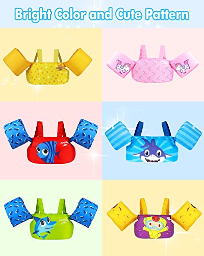 Gogokids Toddler Swim Vest, Kids Floaties For Pool , Child Float Vest Swimming Armbands For 2-6 Years 30-50Lbs #TOP5