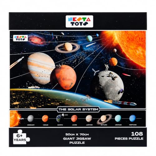NESTA TOYS Solar System Floor Puzzle (108 Jumbo Pieces) | 70x50cm...