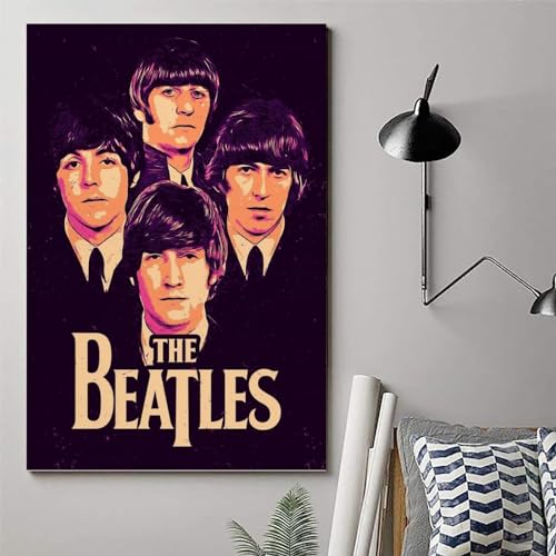 LUISAS Poster décoratif sur toile The Beatles Fanart – Impression d’art moderne pour chambre à coucher – 30 x 45 cm - Les Beatles, Paul McCartney, John Lennon, RIngo Starr, George Harrison LUISAS Poster décoratif sur toile The Beatles Fanart - Impression d'art moderne pour chambre à coucher - 30 x 45 cm – Image 7
