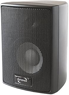 Dynavox AS-301 głośnik satelitarny, para, do kina domowego lub biura, kompaktowe pudełko surround, montaż ścienny, czarny