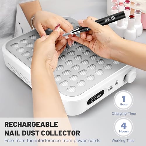 Recogedor de Polvo para Uñas Recargable y Sin Cable miniatura 4