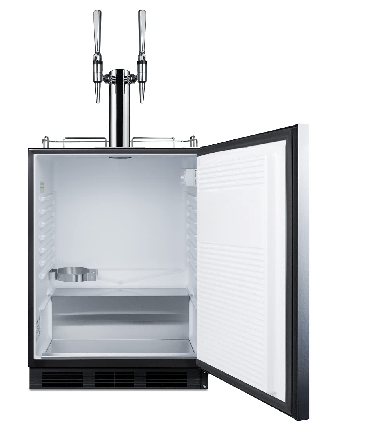 Summit 24" Nitro Cold Brew Kegerator, Dual Stour Style Tap Kit, ADA Compliant, Panel Ready* - SBC58BLBIADAIFNCFTWIN *Panel Is Not Included