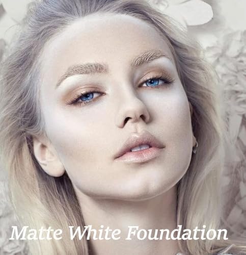 Mysense Single Matte White Eyeshadow,Pressed Fine Powder Eye Shadow,High Pigment Longwear Single White Eye Makeup For Day&Night #TOP5