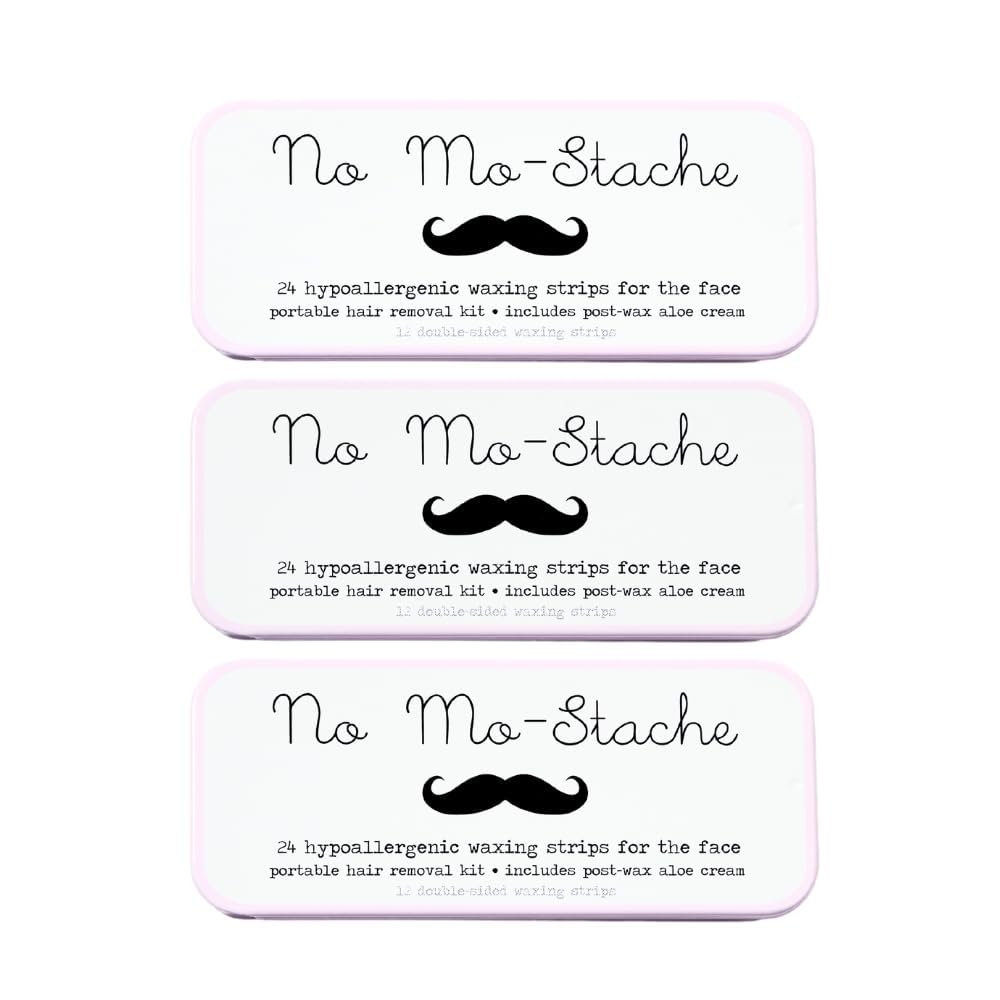 Lip Wax Kit 24 count 3 Pack - Skin Friendly Easy to Use Wax Strips - Travel Friendly Lip Wax Strip - Lip Hair Removal in No Time - Hypoallergenic Hair Removal Strips For Face, Lip, Brows