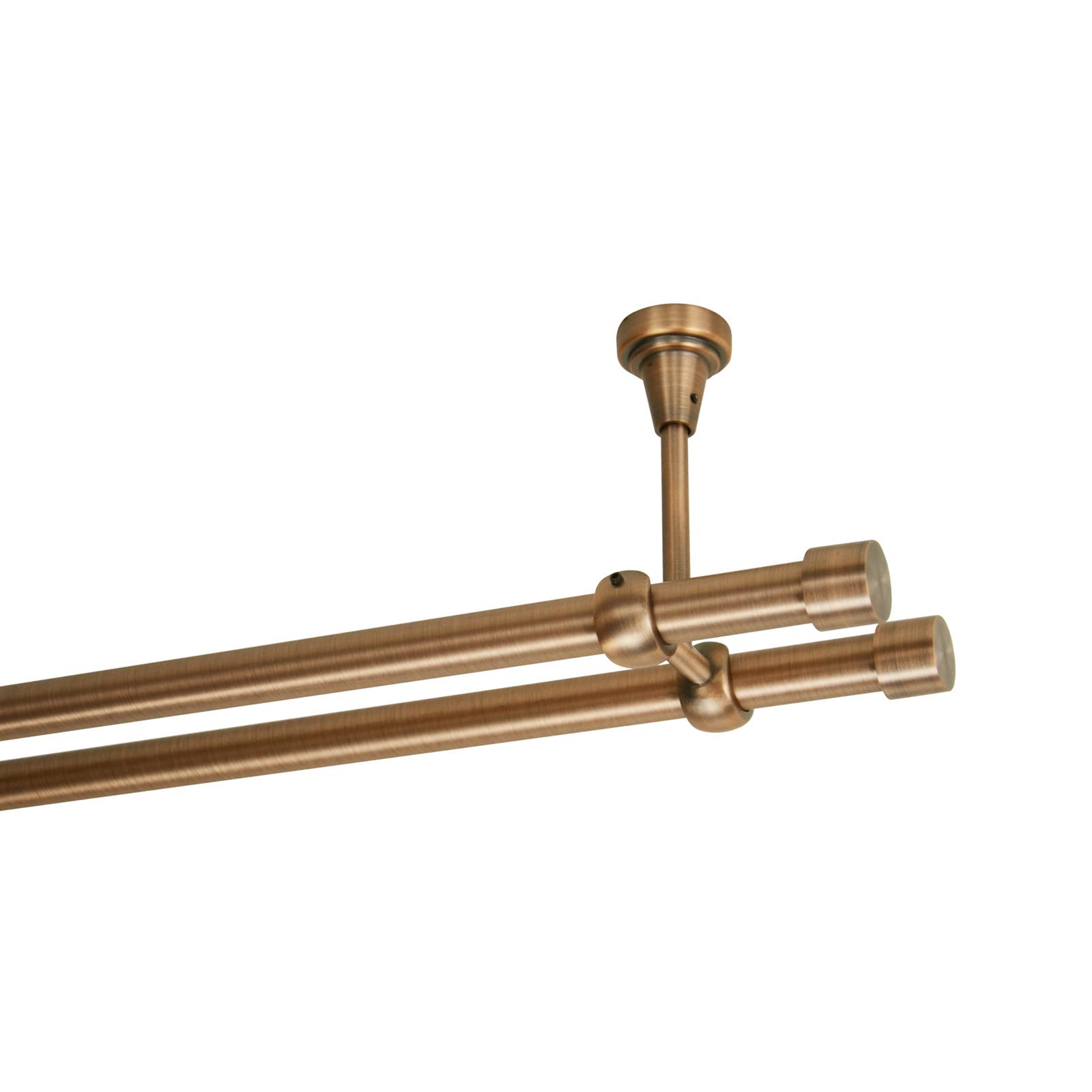 Embouts Décoratifs Tringle MDEKOR - Lot De 2, Or Vieilli - Pour Tube 16 Mm - Décoration Intérieur Embouts Tringle à Rideaux