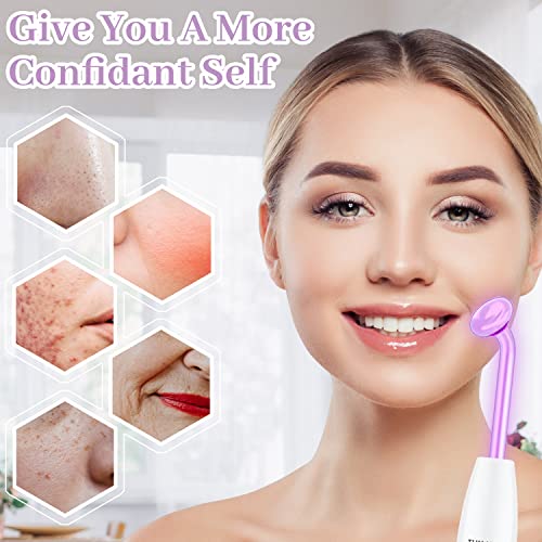 High Frequency Facial Wand - Tumakou Violet Portable Handheld High Frequency Facial Skin Machine Device For Face - With 4 Purple Tubes #TOP3