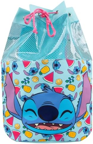 Disney Lilo And Stitch Swim Bag | Stitch Backpacks | Girls Swim Bag | Blue One Size