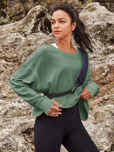Image of Panadila Womens Open Back Workout Tops Long Sleeve Shirts