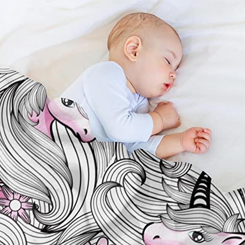 Plaid licorne microfibre doux pour soirées canapé - 7
