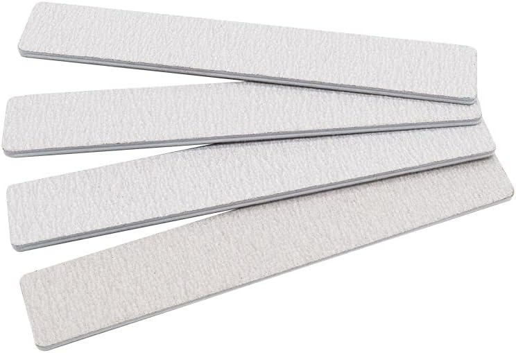 Jumbo Nail File 50 PCS Professional Double Sided 80/80 Grit Nail Files Emery Board Zebra Manicure Pedicure Tool and Nail Buffering Files