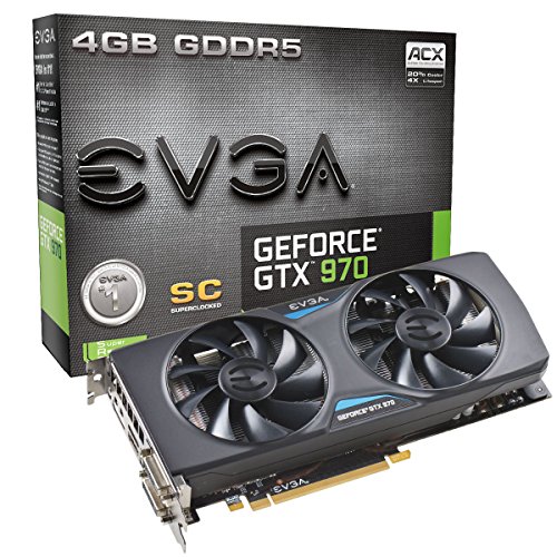 Evga Gtx 970 Acx 1.0 Superclocked 4Gb Gddr5 256Bit, Dvi-I, Dvi-D, Hdmi, Dp Sli Ready Graphics Card (04G-P4-0974-Kr) #TOP11