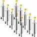 Produktbild 10 Stück Gartenfackel EDELSTAHL Fackel Öllampe 122cm hoch Gartenfeuer Silber Partyfeuer Feier Ölampe Garten von Smartweb