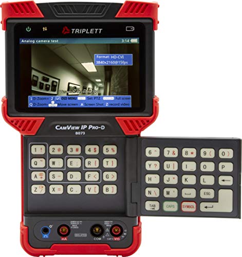 Image of Triplett 8073 CamView IP Pro-D CCTV Camera Tester with Built-in DHCP Server - IP, AHD 2.0, HD-TVI 3.0, HD-CVI 3.0