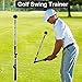 TAOTOP Golf Swing Trainer Aid Adjustable, Portable Golf Training Aid to Improve Hinge, Forearm Rotation, Shoulder Turn – Lightweight, Foldable Golf Swing Training Aid Stick with Ergonomic Grip (Black)