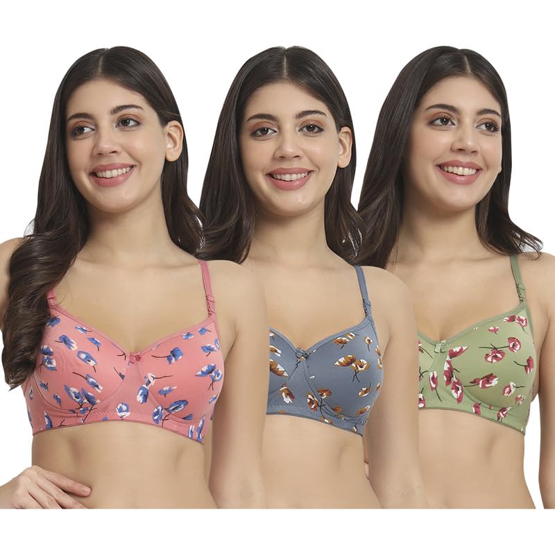 Image of SkyBeauty Premium Women's Non Padded & Lightly Padded Every Day Bra Multi-Pack
