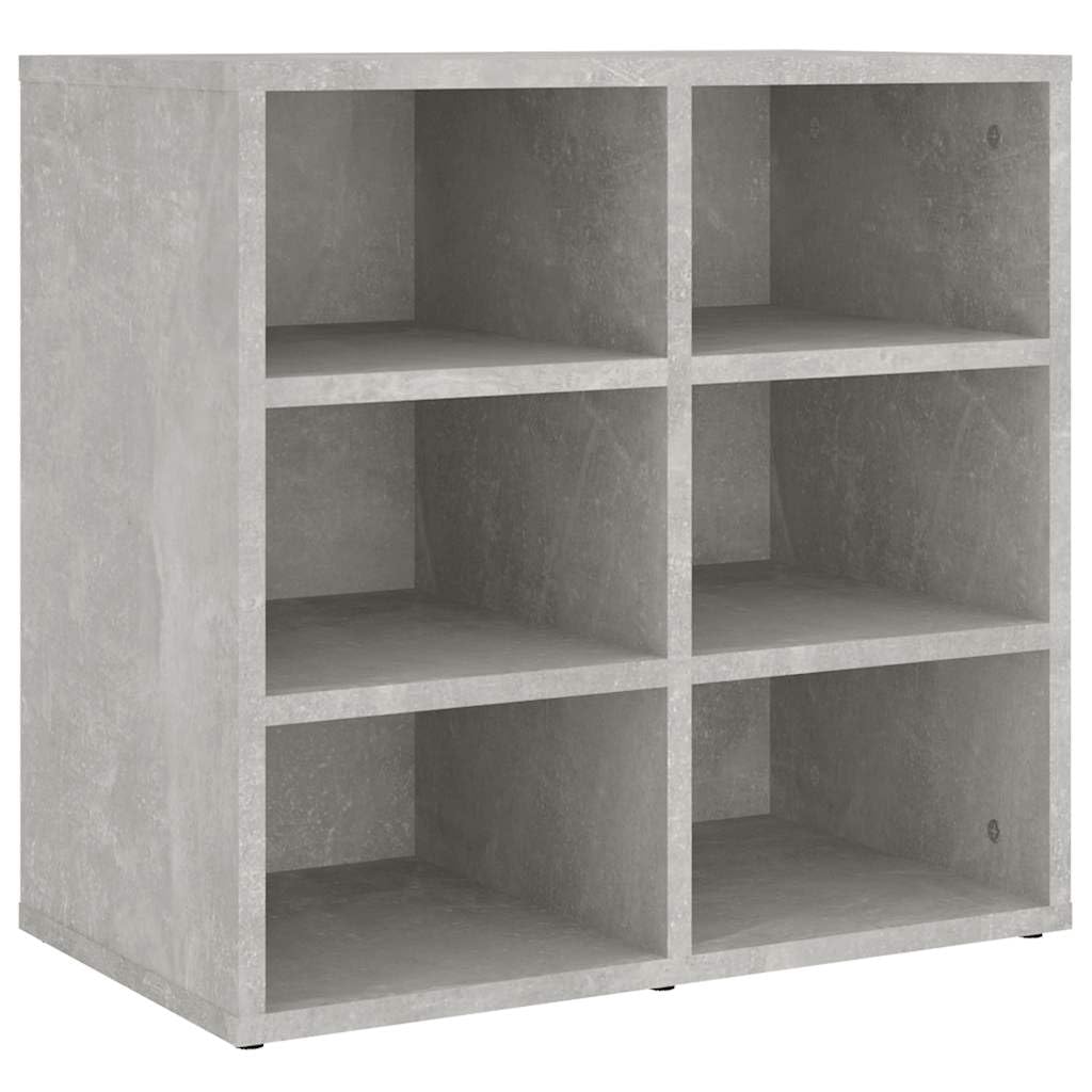 Set di 2 scarpiere in legno grigio cemento, 52,5 x 30 x 50 cm, con 12 scomparti, per corridoio, camera da letto, buona conservazione e ordine