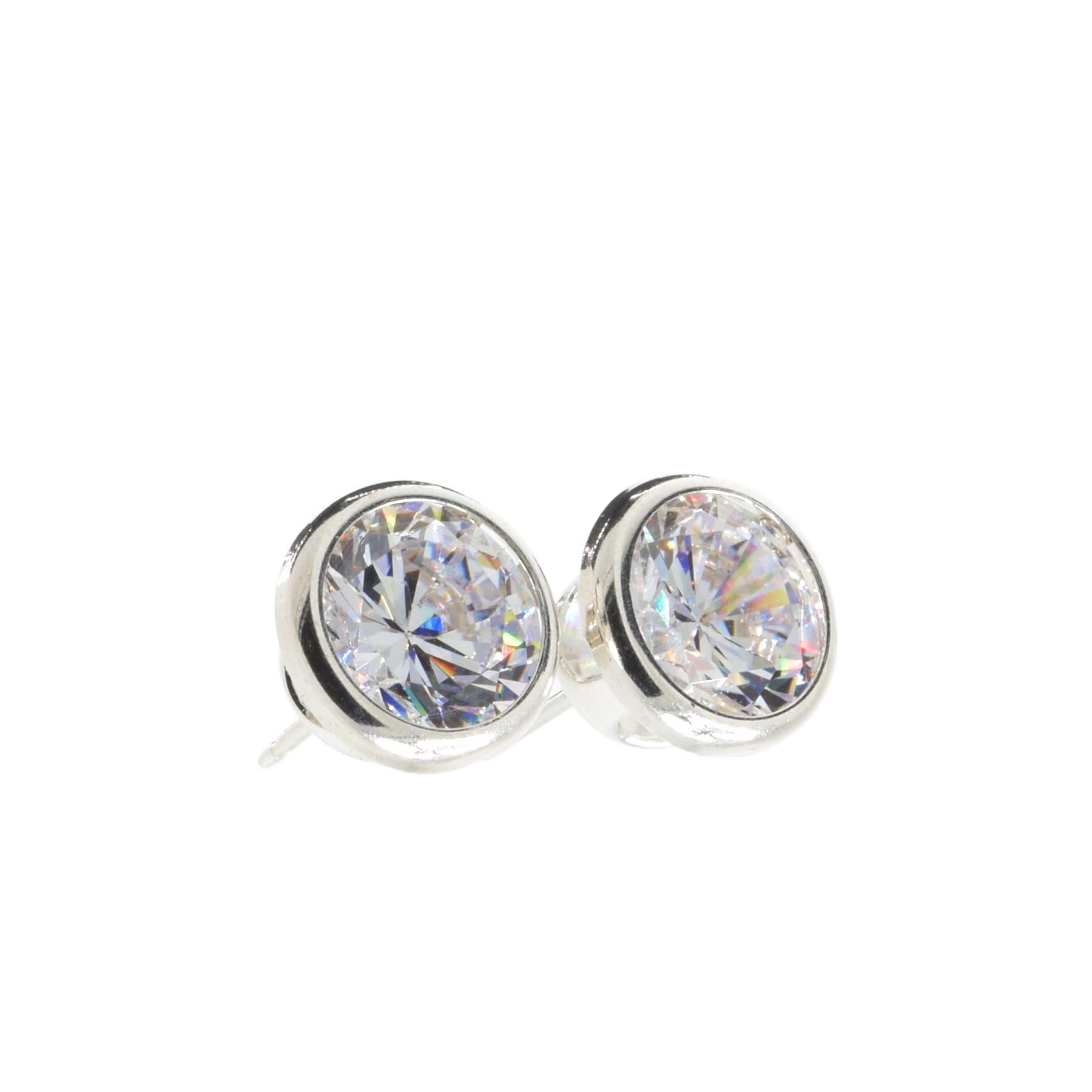 pewterhooter London Rose Gold plated Sterling silver earrings made with the Finest Crystal in