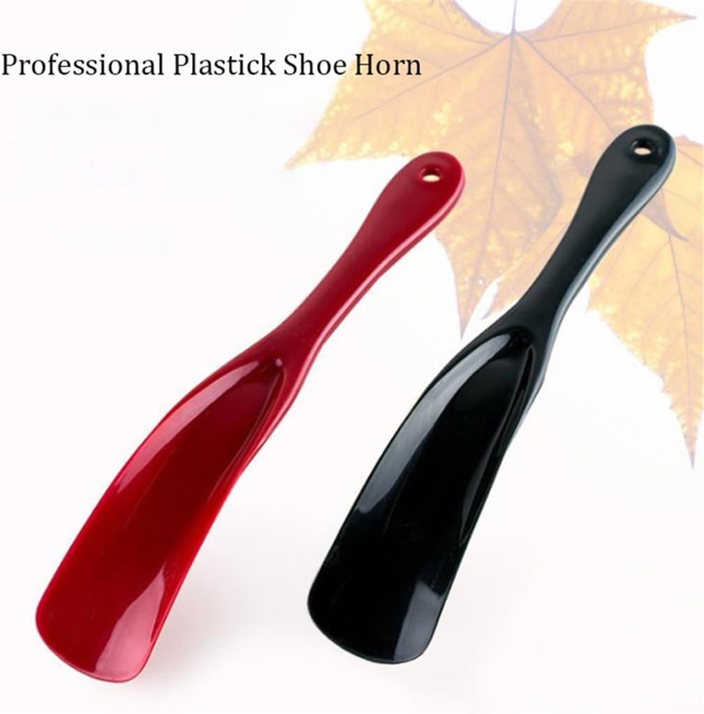 2PCS Professional Shoe Lifter 19cm Horns Plastic Horn Spoon Shape Shoehorn