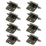 Pufguy Frame Iron Hinges Straight Arm Self-Closing Hinges Insert Cabinet Hinges 2.8"x1.5" Spring Hin