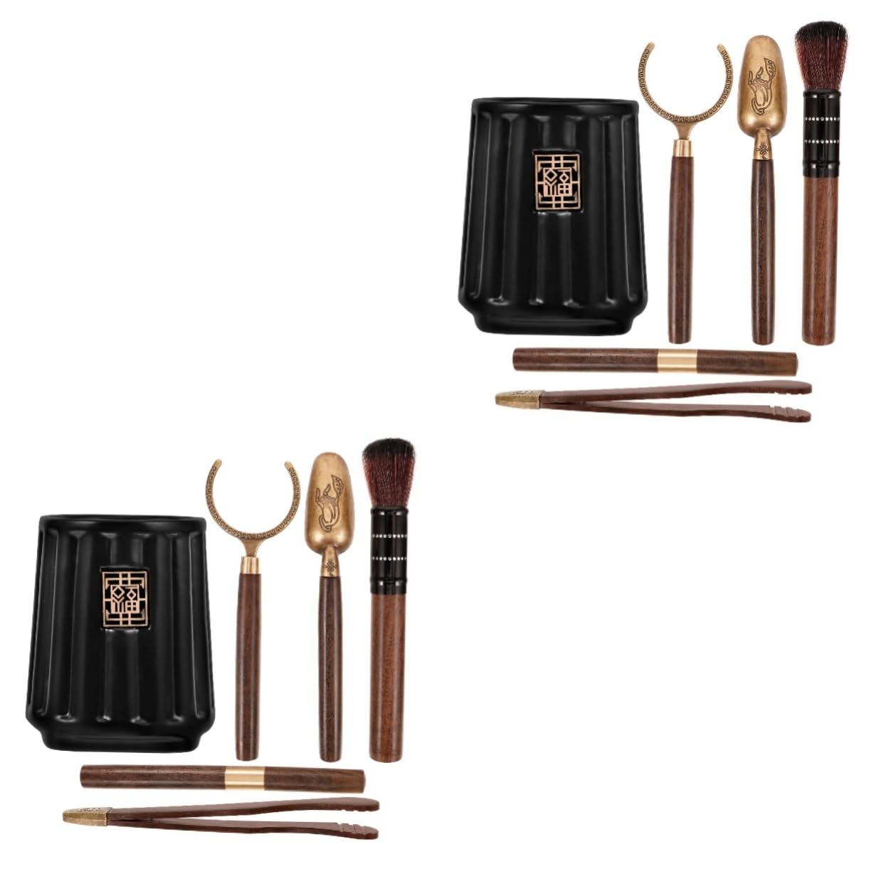 SOLUSTRE 2sätze Chinesischen Teezubehör Für Teezeremonie Kung Fu Teeset Mit Teelöffel Und Teebucket Elegante Utensilien Für Teeliebhaber Und Sammler