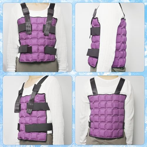 Ice Cooling Vest Neck Cooler for Hot Weather, Reusable Ice Pack Vest with Adjustable Straps, Cold Ice Jacket for Men & Women4