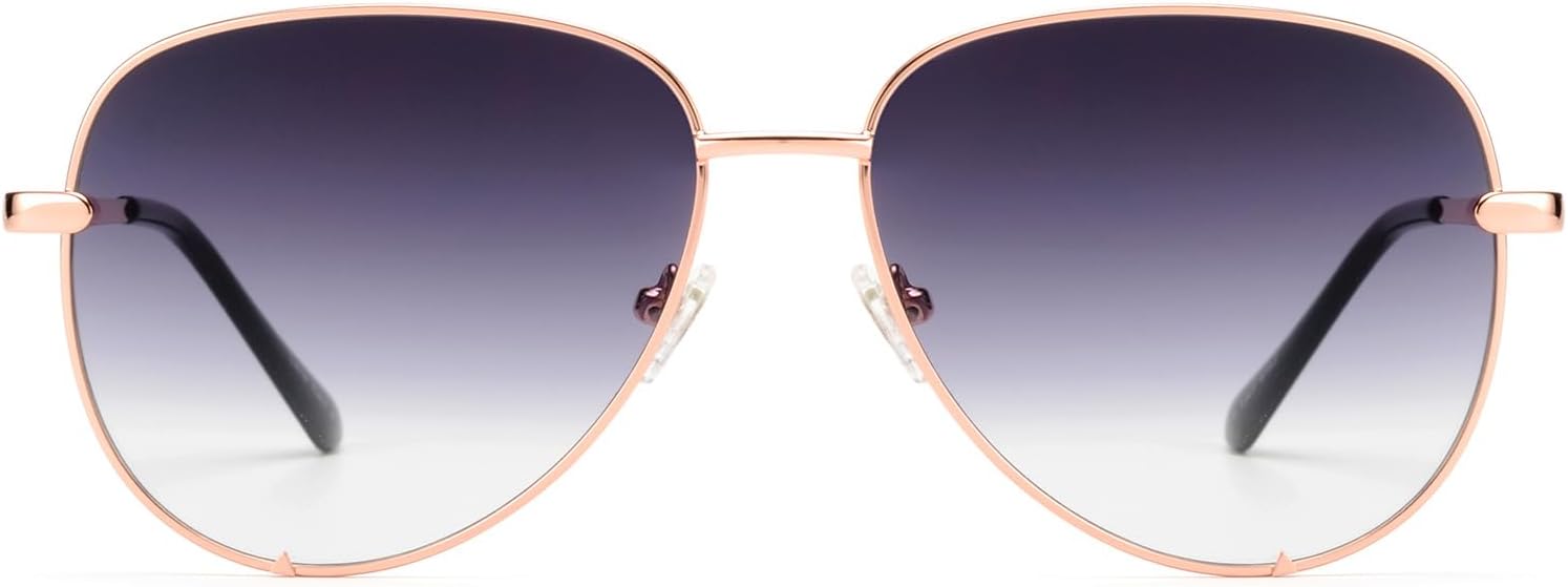 Oversized Aviator Sunglasses for Women Trendy 2025, Retro Y2K Big Aviator Sun Glasses UV Protection Shades US2232 - Image 5