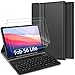 Produktbild ELTD Tastatur Hülle mit Panzerglas für Samsung Galaxy Tab S6 Lite,Deutsches QWERTZ Tastatur mit Schützhülle und Glas Displayschutz für Samsung Galaxy Tab S6 Lite 10,4 Zoll 2020,Schwarz